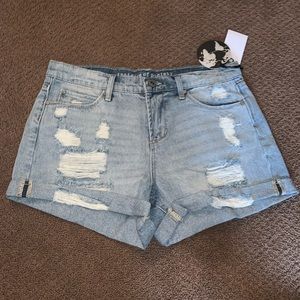 Ripped Jean Shorts